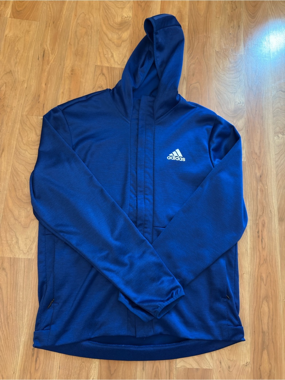 adidas Men's team Royal Blue Hooded Performance Jacket El8389